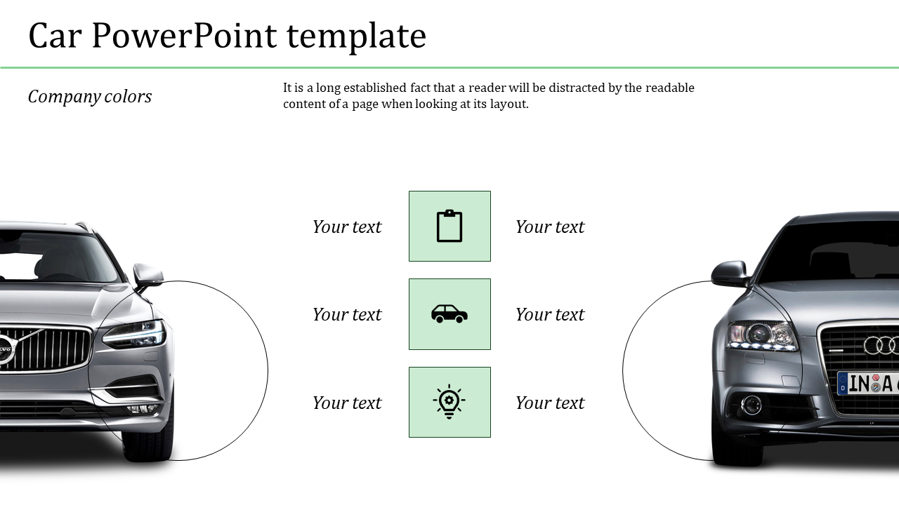 car powerpoint template